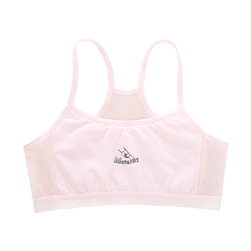 Estricta selección de ropa interior camisola de algodón puro para niñas de escuela primaria período de desarrollo para niños mayores Chaleco de ropa interior
