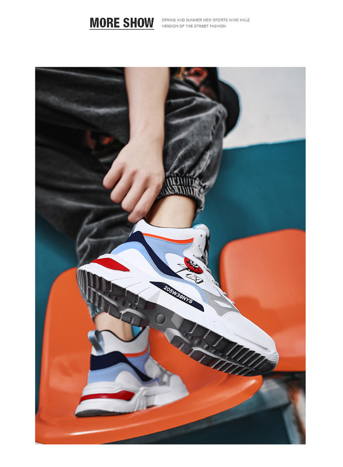 Giày sneaker cao cổ phối màu, lót nhung giữ ấm, đế cao su, dây buộc — 9013 Mẫu giày đơn Bai Lanyue, 9013 mẫu giày đơn màu đen và vàng, 9013 mẫu giày đơn màu đen xám, 9013-1 cộng với nhung trắng đen xám chi tiết 31