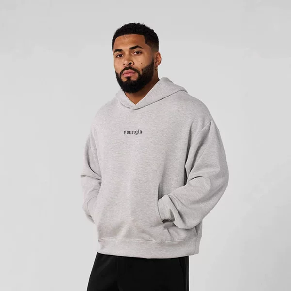 American Young Casual Sweatshirt Simple Men and Women Couple Fashion Letter Long-Sleeved Fitness Sports Hooded Jacket
