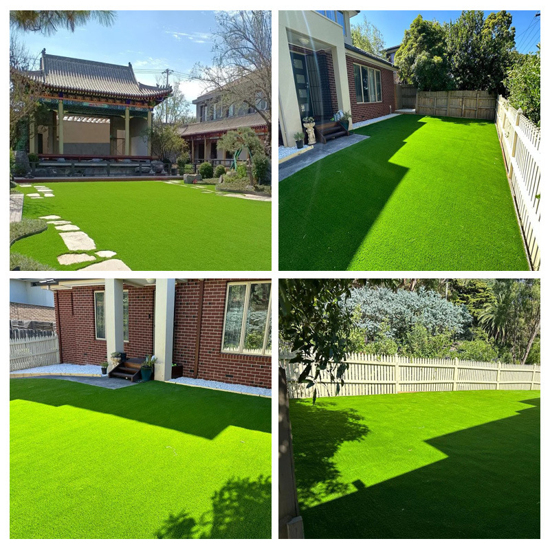 Césped simulado alfombra plástico artificial césped artificial patio al aire libre jardín terraza decoración verde alfombra de piso image 5