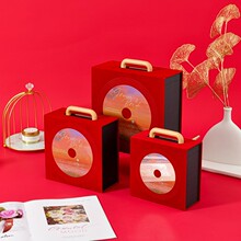 现货手提盒爱有回响伴手礼盒绒布礼盒喜糖盒大容量唱片礼品盒包装