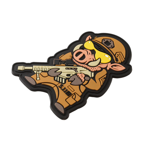 Outdoor soft rubber tactical military patch 511 armband Velcro 3D rubber bag stamp cross-border commemorative stickers