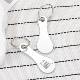Factory direct supply to Europe and the United States cross-border creative supermarket keychain accessories pendant supermarket token tag stainless steel pendant