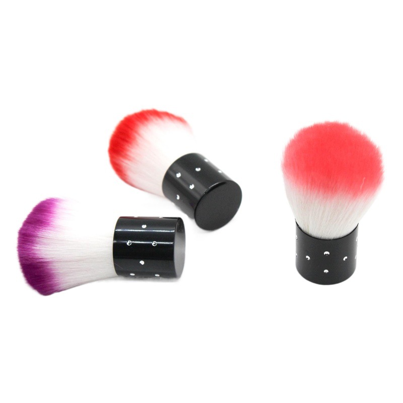 Cepillo de setas de uñas polvo de uñas cepillo de maquillaje de pelo suave cepillo de polvo gris polvo de uñas cepillo de polvo herramienta de limpieza de fábrica