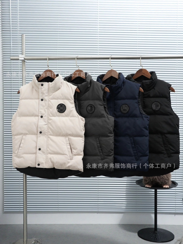秋冬新款08款大䳘羽绒服马甲立领无袖坎肩情侣款外套男女派克外套|undefined