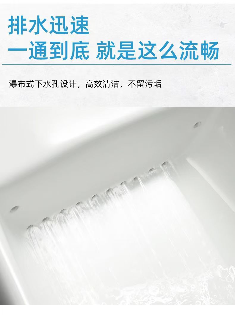 Automatic sensor wall-mounted floor-standing urinal for men's household bathroom, ceramic integrated urinal, vertical urine bag Application Scenario