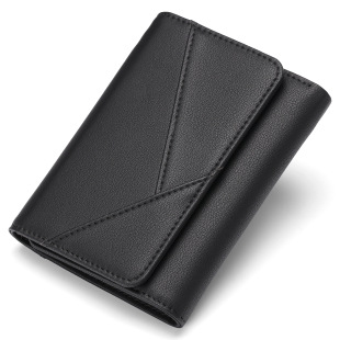 Macaron Color Matching Three-fold Women's Wallet rfid Wallet Foreign Trade Women's Wallet Short Small Wallet Women's in stock