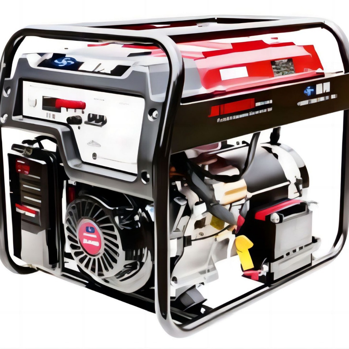 嘉陵JH8500E单相230V电启动应急6.5KW汽油发电机组