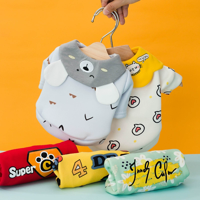 Весенняя тонкая Толстовка для щенков Одежда для маленьких и средних собак и кошек с двумя ножками Осенне-зимняя одежда для домашних животных-трансформеров с медведем