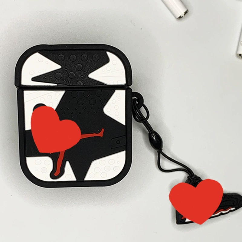 Силиконовый защитный чехол (для Apple) AirPods — милые мультяшные дизайны с карабином, подходит для 1/2/Pro/3/4