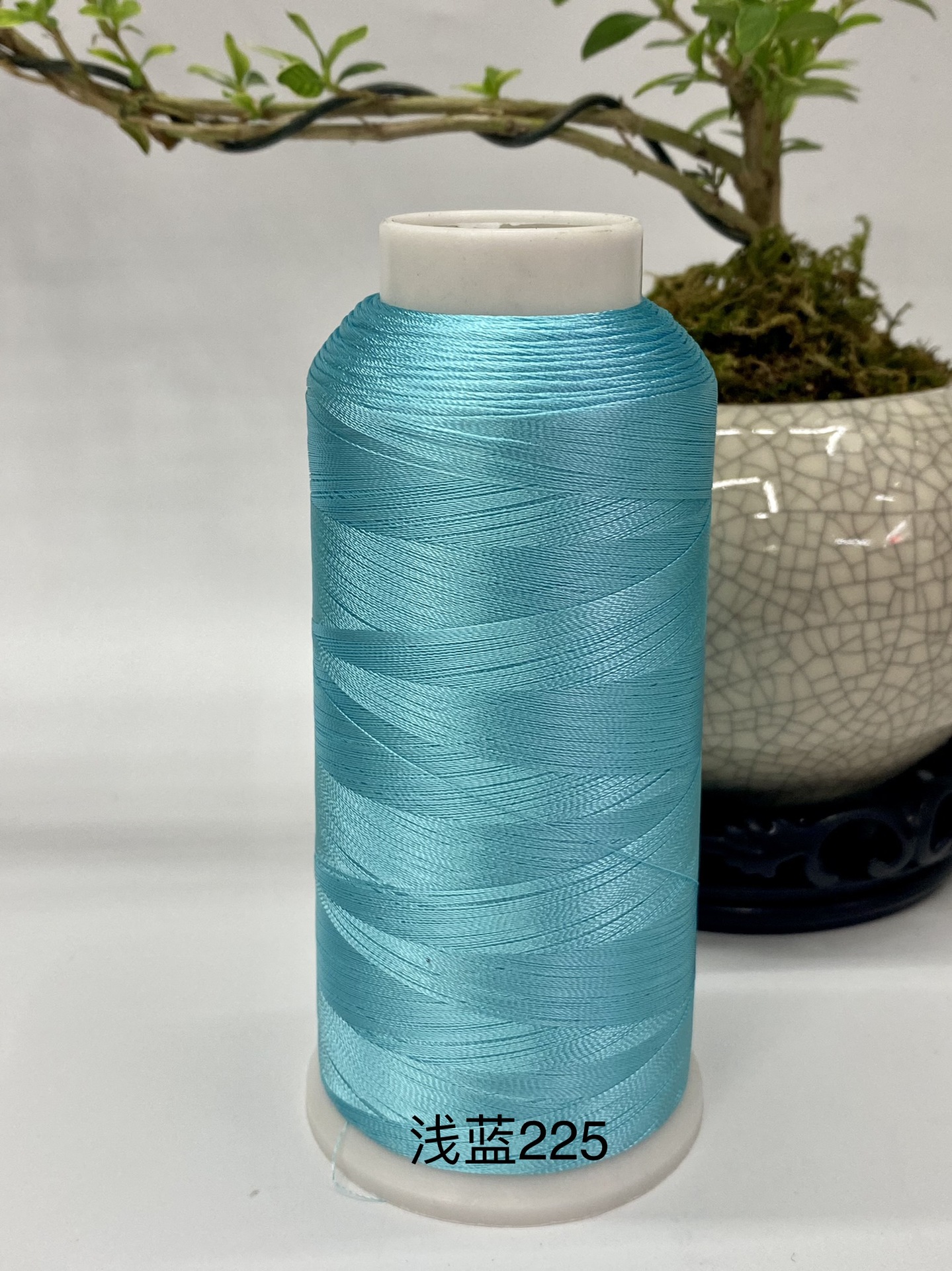 라이트 블루 225*120D/2 레이온