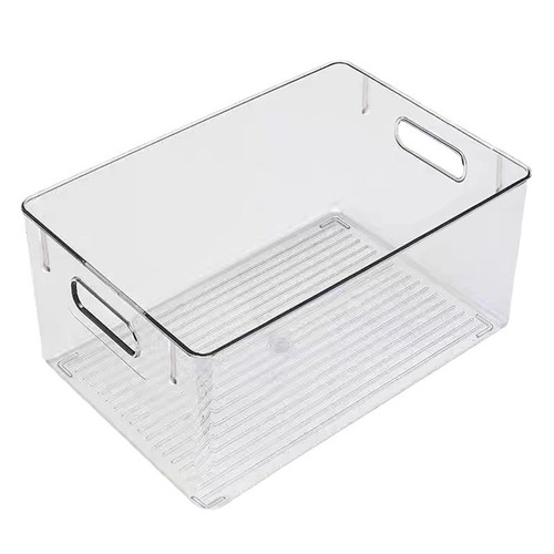 Transparent book storage box large desktop organizer box with added size and thickness student high school book trash can storage box