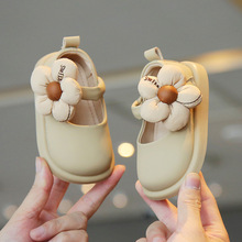 麦布熊女童花朵小皮鞋新款儿童学步鞋子秋季婴儿女宝宝童鞋-包邮!