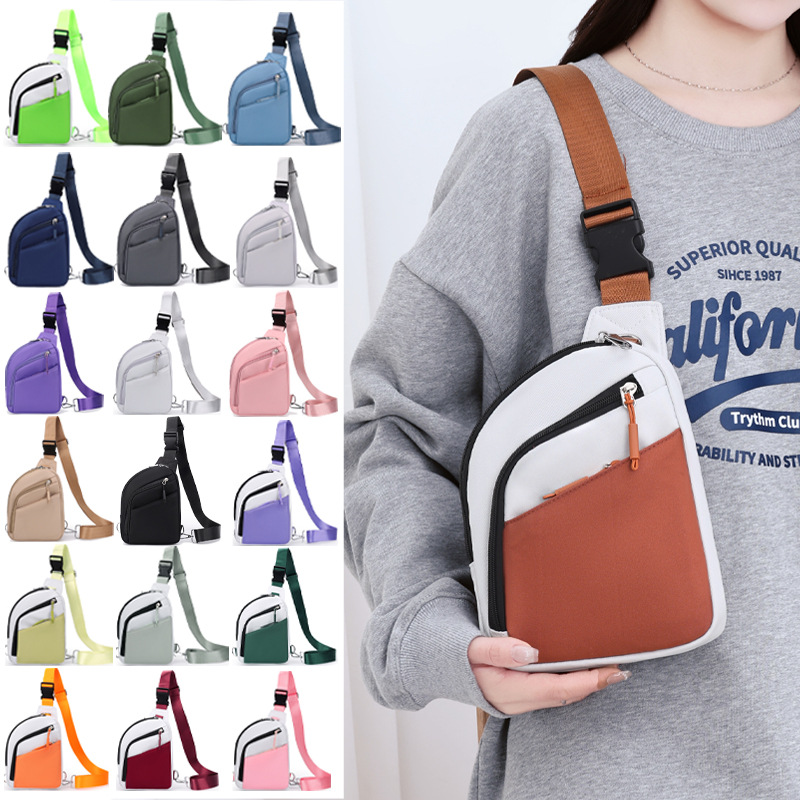 Cross-border RFID Men's Travel Passport Shoulder Water-resistant Crossbody Chest Bag, Women's Anti-theft Bag_voghion.com