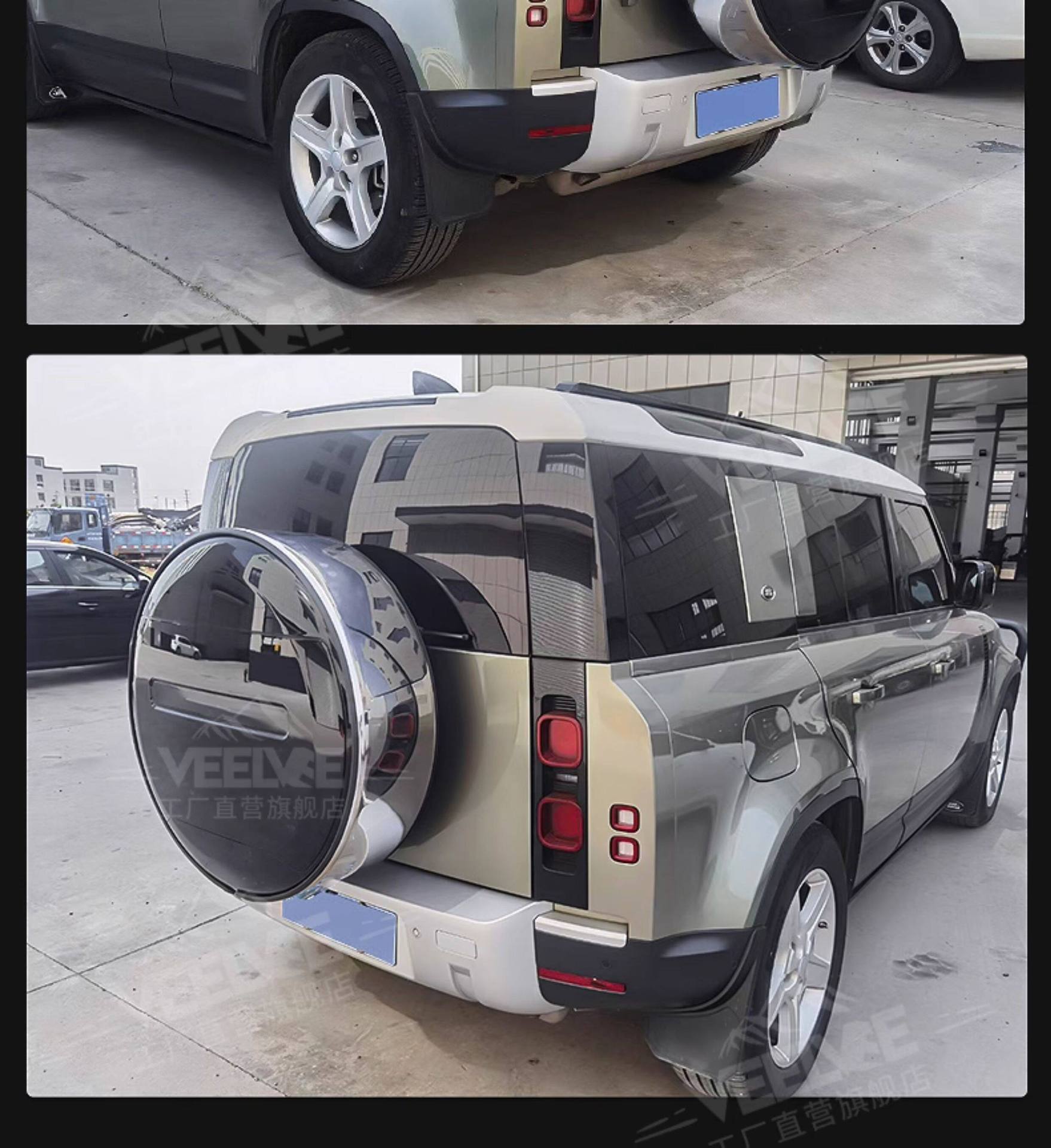 Suitable for Land Rover New Defender Spare Tire Cover, Special Rear Spare Tire Shell Protective Cover, Rear-Mounted Spare Tire Shell Protective Cover