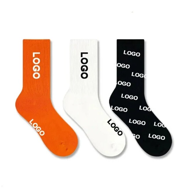 High Quality Classic Custom Pilates Socks - Long Socks for Men and Women Cotton Daily Sports Fashion Crew Socks