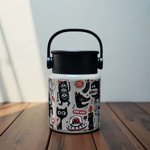 New Model Vacuum Flask 316 Stainless Steel Vacuum Pot Office Workers Portable Insulated Cup Silver Ear Congee Vacuum Heater Wholesale