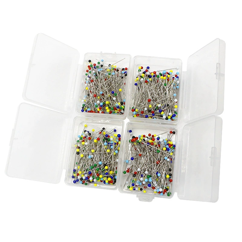 Фабрика в наличии 250 шт./Кор. Стеклянная игла швейная игла 38 мм шаровая Головка прямая стеганая трикотажная ткань перламутровая декоративная игла