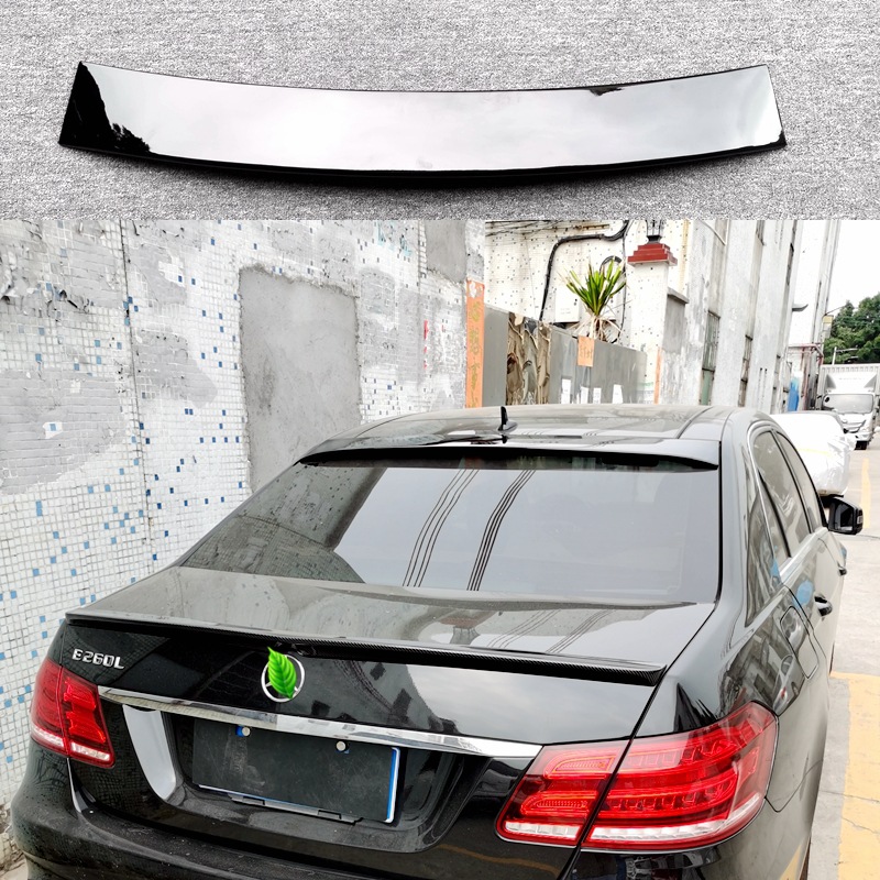Suitable for 2008-2015 Mercedes-Benz E-Class W212 E200/260/300L/63 Modified Carbon Fiber Pattern Top Wing