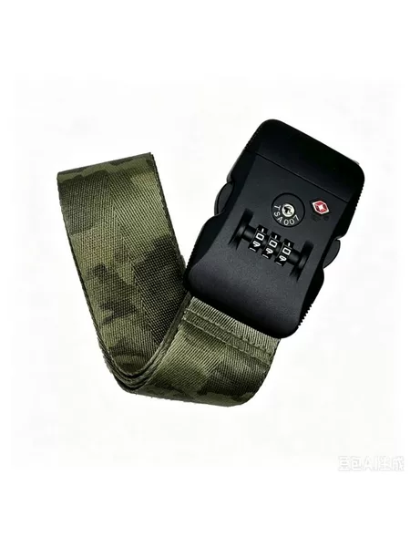 TSA code lock luggage strap, colorful nylon shipping strap, suitcase fastening strap, adjustable buckle style