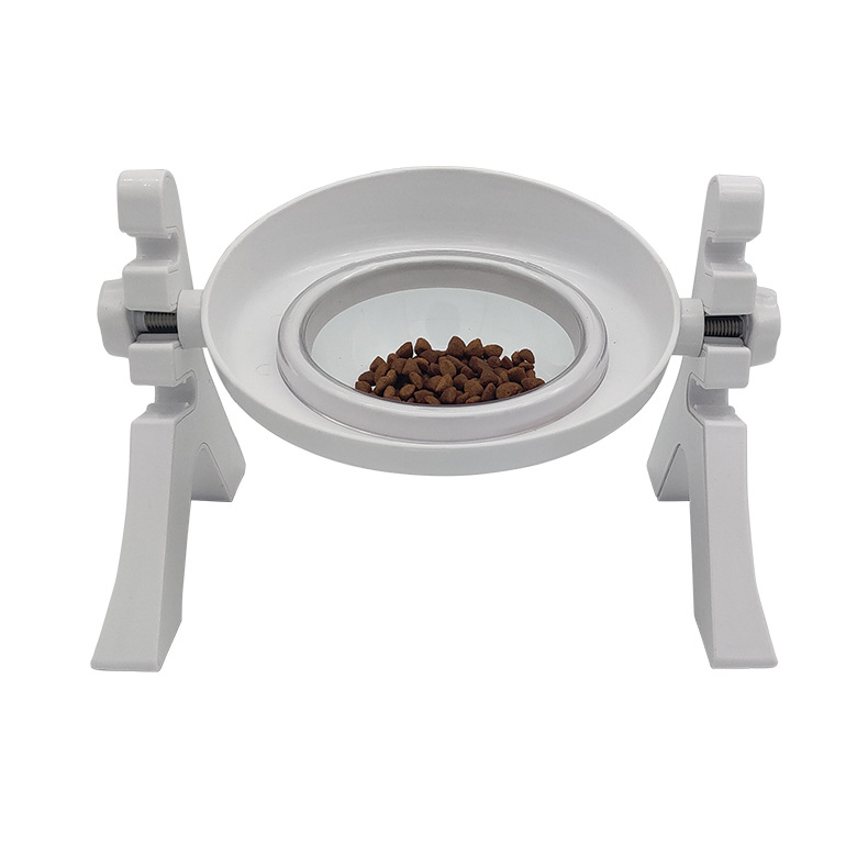 Mascota doble tazón ajustable perro tazón anti-choke anti-gota gato comida tazón ajustable lento comida tazón perro ajustable mesa de comedor