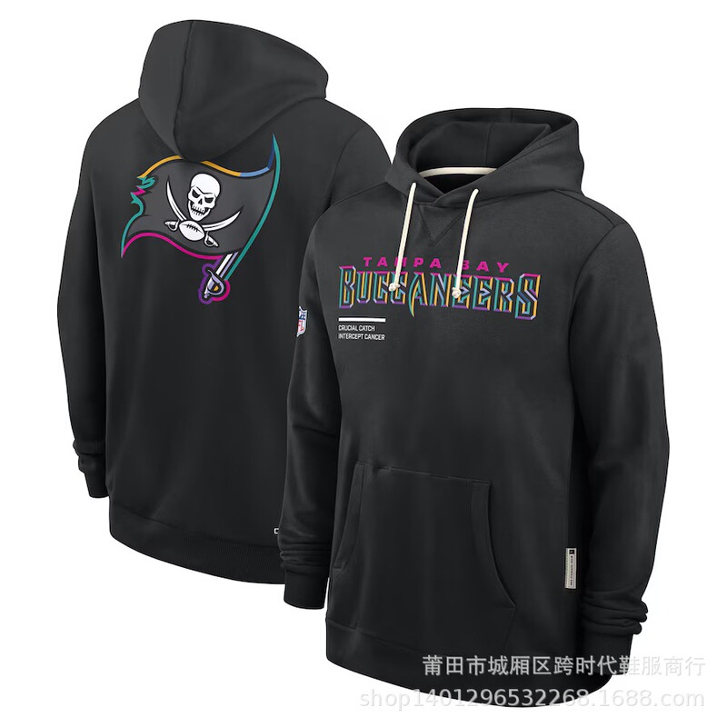 外贸2025新款NFL橄榄球男士连帽卫衣户外休闲运动连帽衫HOODIE 冬|undefined