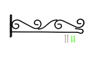 Black paint wall flagpole bracket outdoor wall fixed flag Shepherd hook flag stand