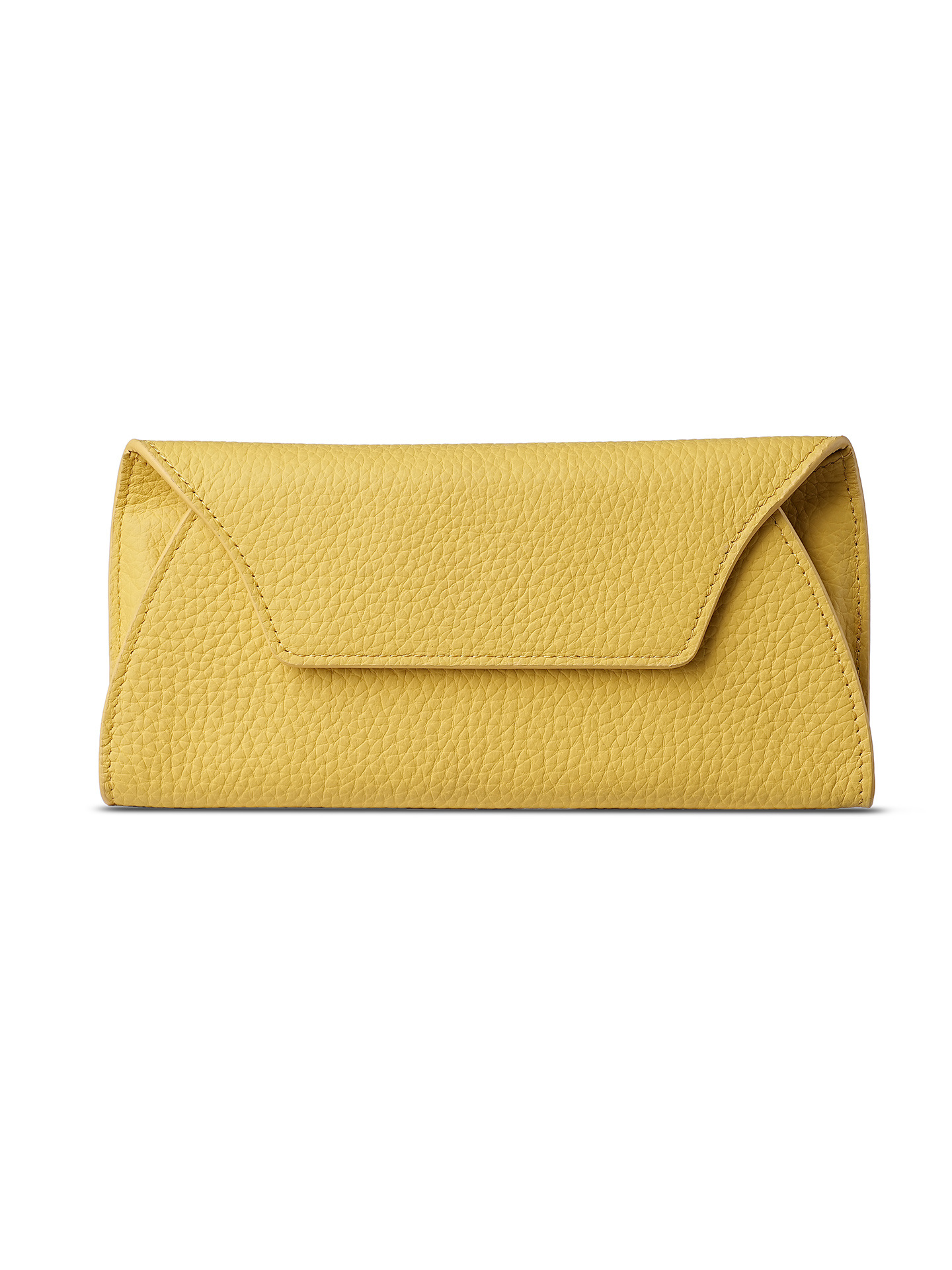 Women's Genuine Leather Long Wallet 2026 New Arrival Ultra-Thin Clutch Niche Design Elegant And High-End - Thumbnail 6