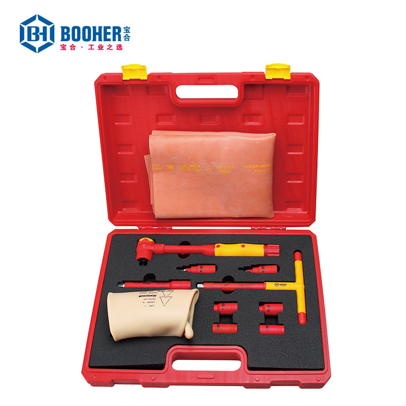 Booher宝合11件套3/8"能源型汽车VDE绝缘维修工具组套 0200303