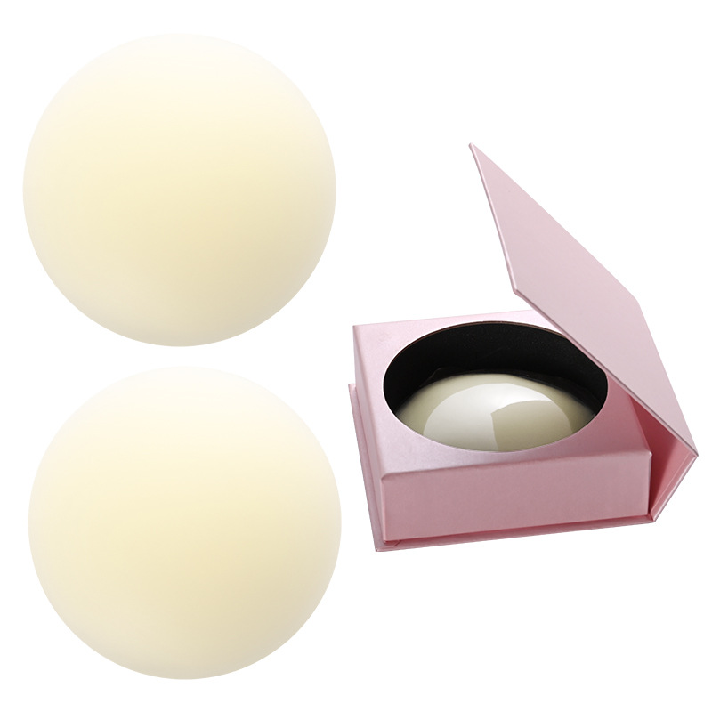 [흰 피부] 고체 접착제 1쌍 + 핑크색 자석 상자