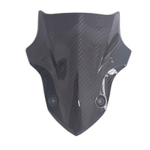 适用KAWASAKI川崎17-18-19年Z900适用前挡风玻璃风挡镜片面碳纤维