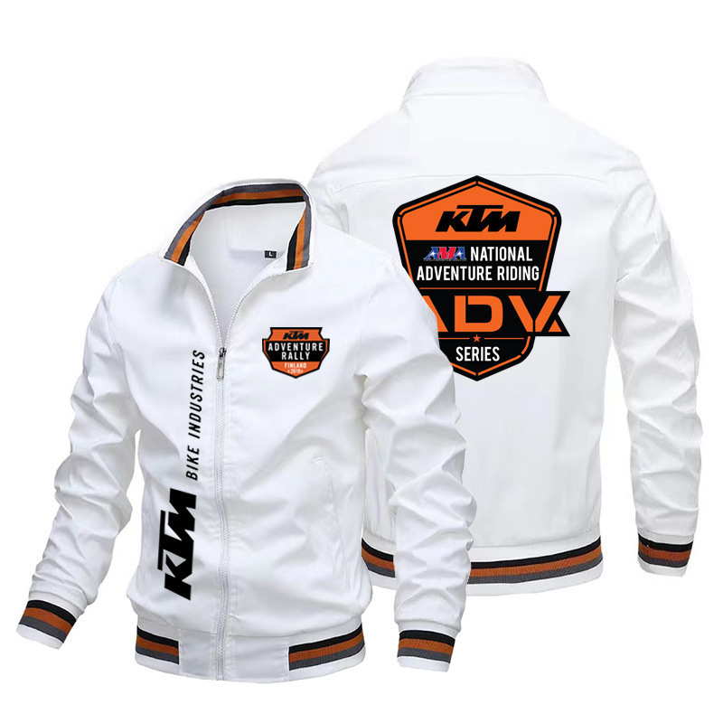 Cross-border KTM Motorcycle Off-road Casual Loose Trendy Sports Men's Cardigan Fashion plus size Men's Car Standard Jacket