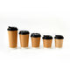 Coffee Cup Disposable Outer Packing Cup Thickness Good Quality Double Layer Anti-scalding Hot Drink Cup with Lid Hollow Paper Cup Customization