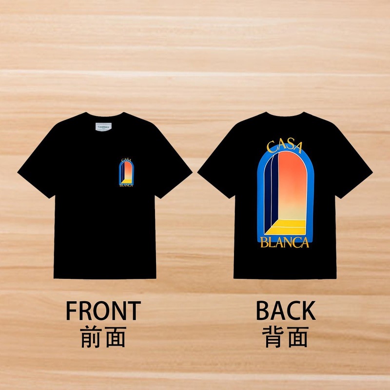 カサブランカ カサブランカ 半袖 ヘビーウェイト 260g アメリカのトレンド ブランド ニッチ ルーズ ハイストリート Tシャツ|undefined