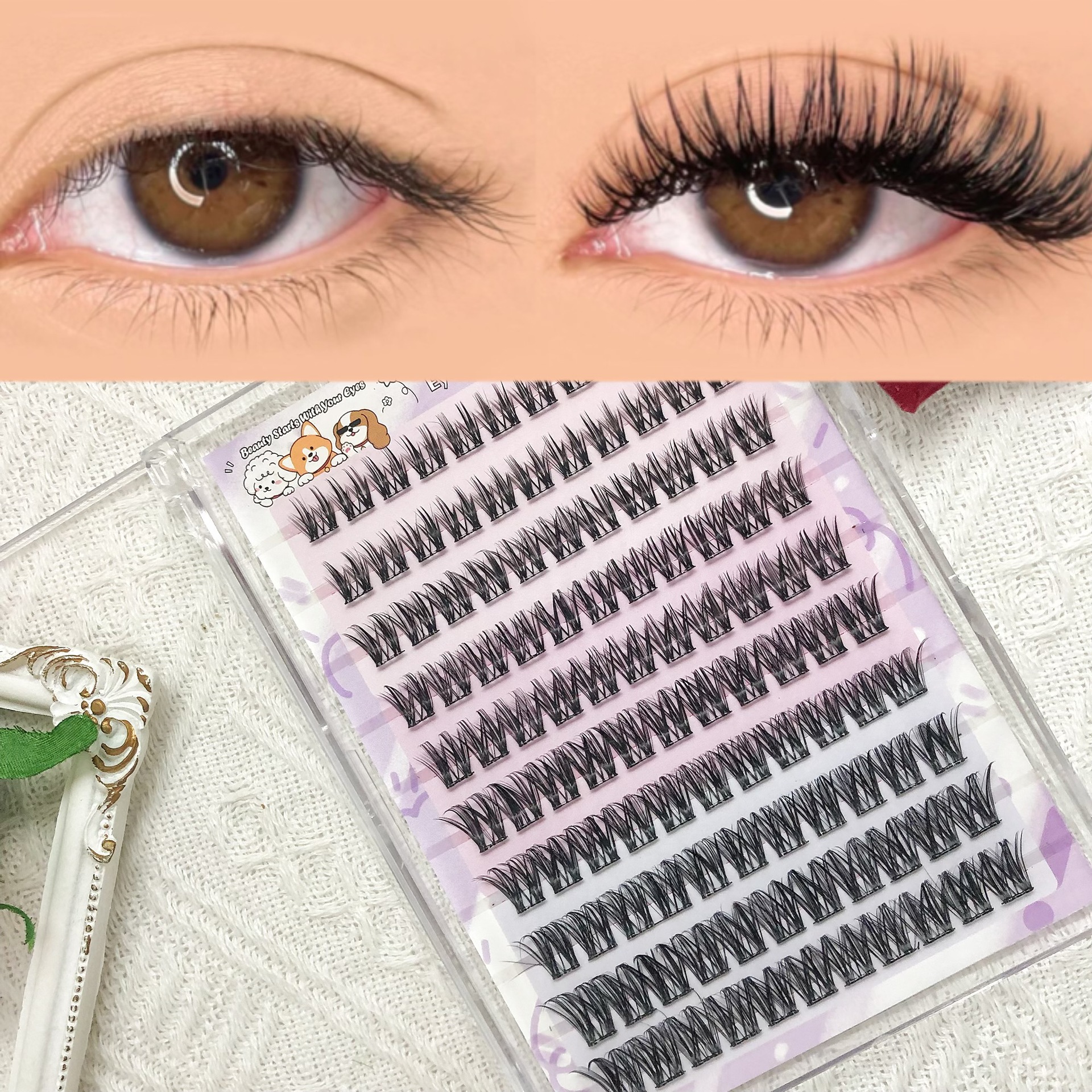 Las pestañas falsas transfronterizas proporcionan pestañas falsas de gran capacidad sin pegamento.