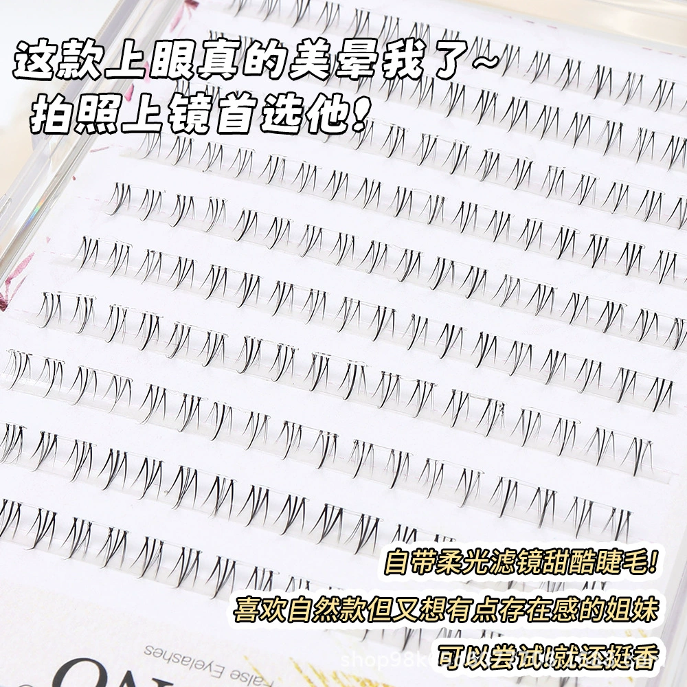 Capacious transparent false eyelashes for eyelashes