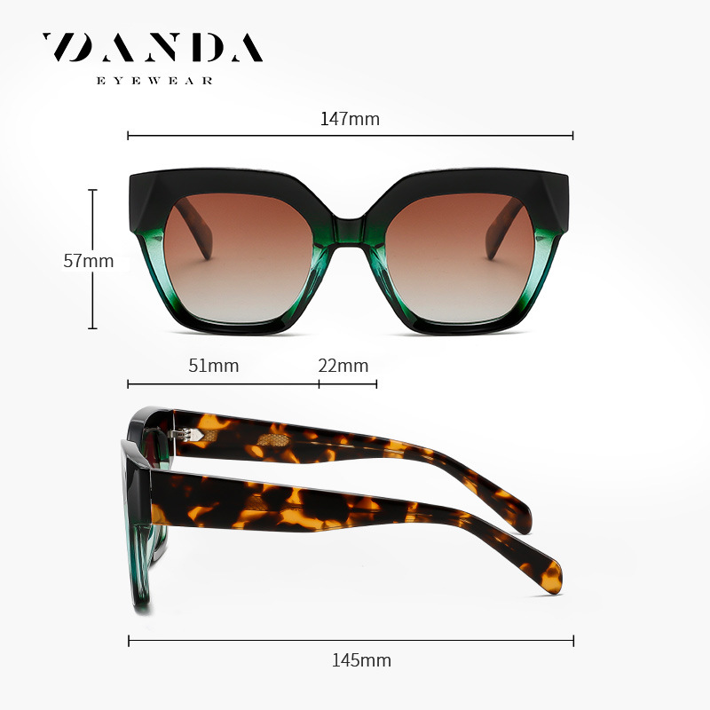 Nuevas gafas de sol polarizadas S26118 gafas de sol de hoja de tendencia de tiro callejero europeo y americano gafas de sol de estilo INS de todo fósforo transfronterizas