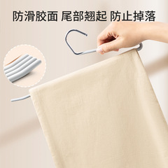 Goose-shaped trouser rack z-shaped clothes hanger home storage goose-shaped trouser rack S-shaped 2-character non-slip plastic-impregnated clothes hanger traceless clothes stay
