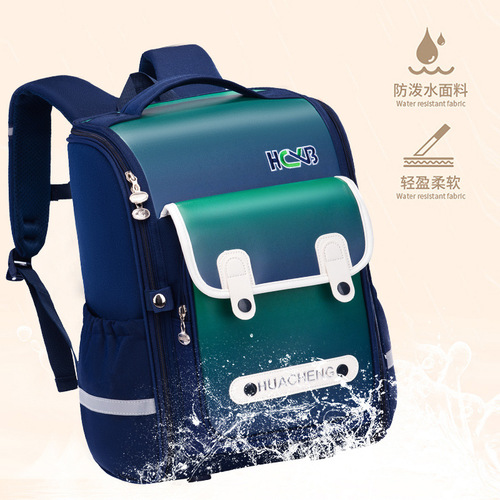  New Primary School Bags 1-6th Grade Boys and Girls Backpacks with Printed Logo Wear-Resistant and Burden-Reducing