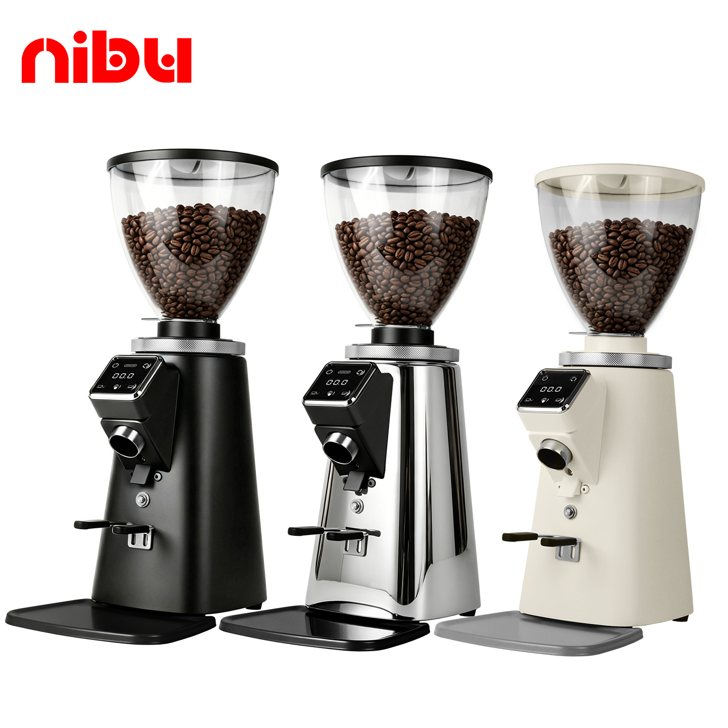 Nibu coffee bean moliner 1005 cuchillo de molino de granos de café italiano eléctrico comercial de plasma cuantitativo 64mm