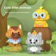 [wholesale generation] small animal series puzzle assembly compatible with Lego micro particles building blocks gift toys cross border