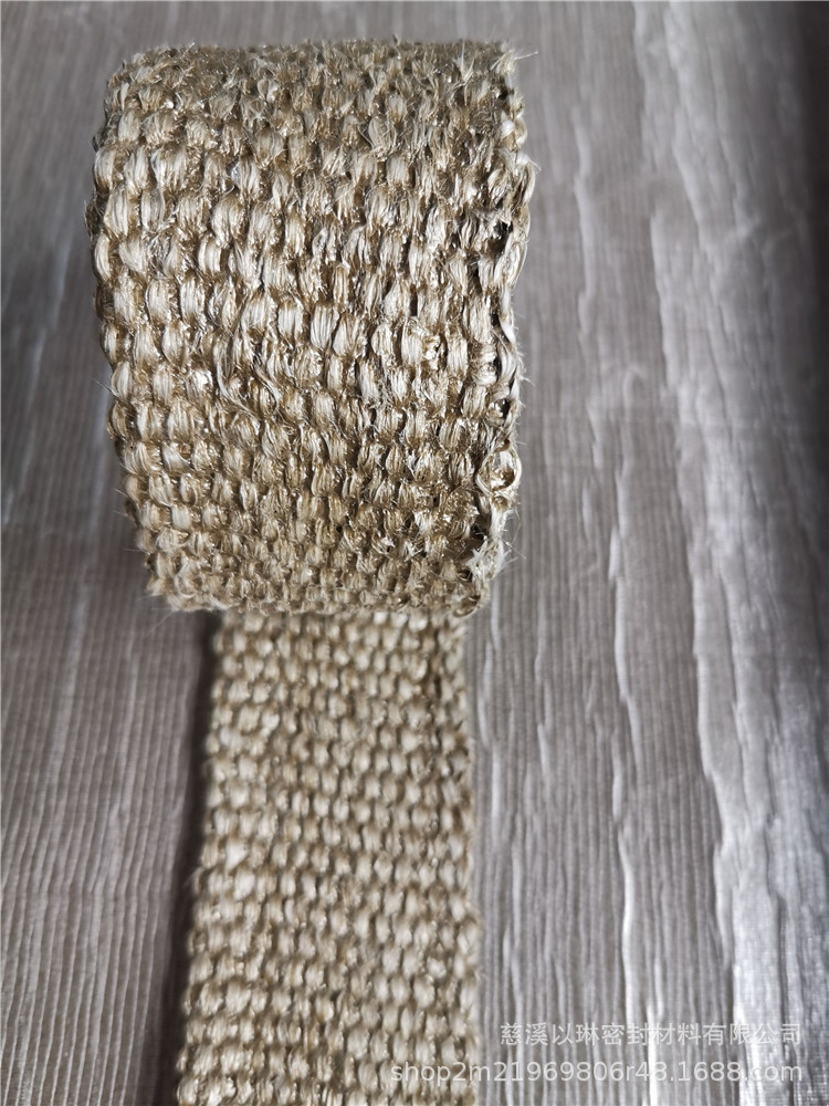 YL-1600涂蛭石玻璃纤维带耐高温防火带高温隔热布