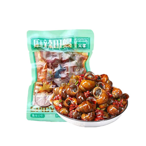 Spicy snail flavored snail 40g bagged snail childhood snacks ready-to-eat snail meat spicy snail wholesale