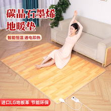 地暖家用石墨加熱地墊雙人碳晶地熱電熱地毯客廳發熱調溫瑜伽墊