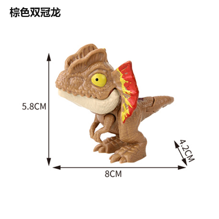 Dedo mordido juguetes de dinosaurio para niños mordido mano modelo de dibujos animados para niños regalos de huevos de dinosaurio simulación de dinosaurio al por mayor