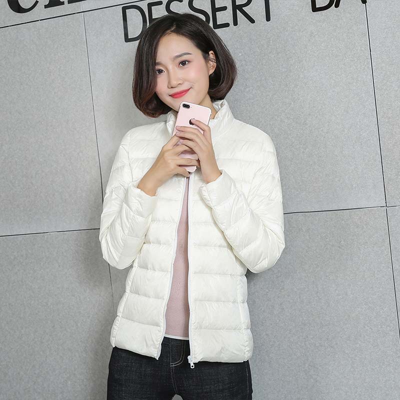 스탠드 칼라 화이트