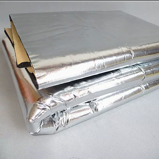 Универсальная крышка двигателя автомобиля крышка двигателя высоковолокнистая алюминиевая фольга Звуконепроницаемая утолщенная изоляция хлопковая амортизирующая накладка Звукопоглощающая хлопок