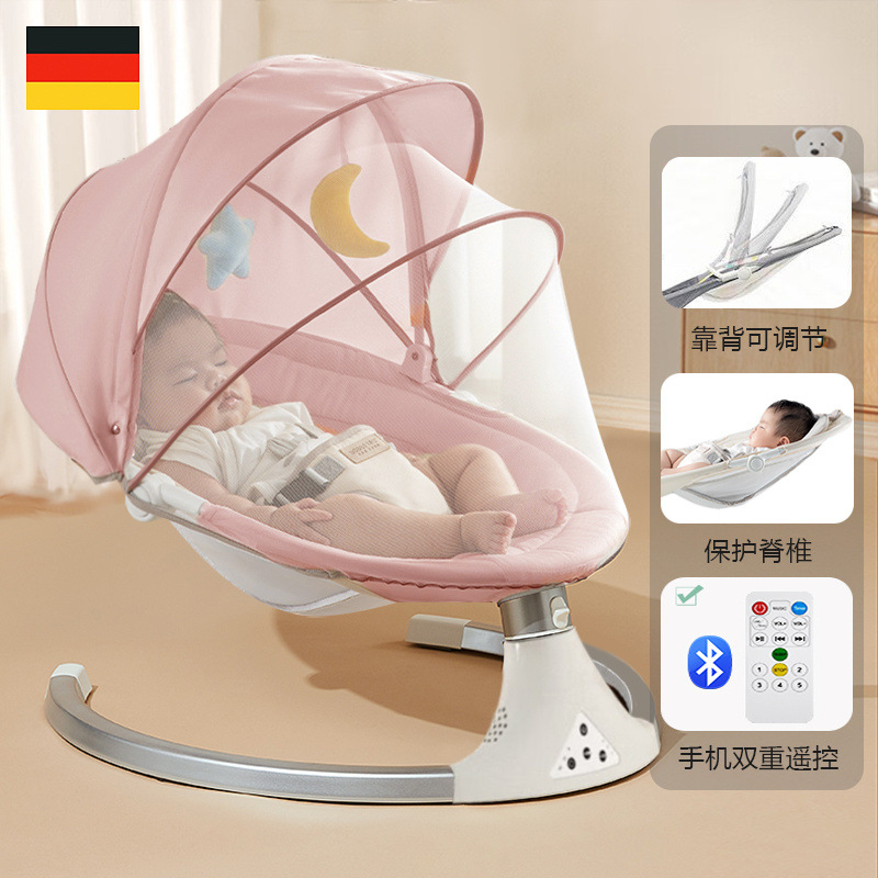 Bebé bebé bebé eléctrico sacudiendo la silla mecedora bebé artefacto recién nacido reconfortante silla reclinable cuna para dormir bebé