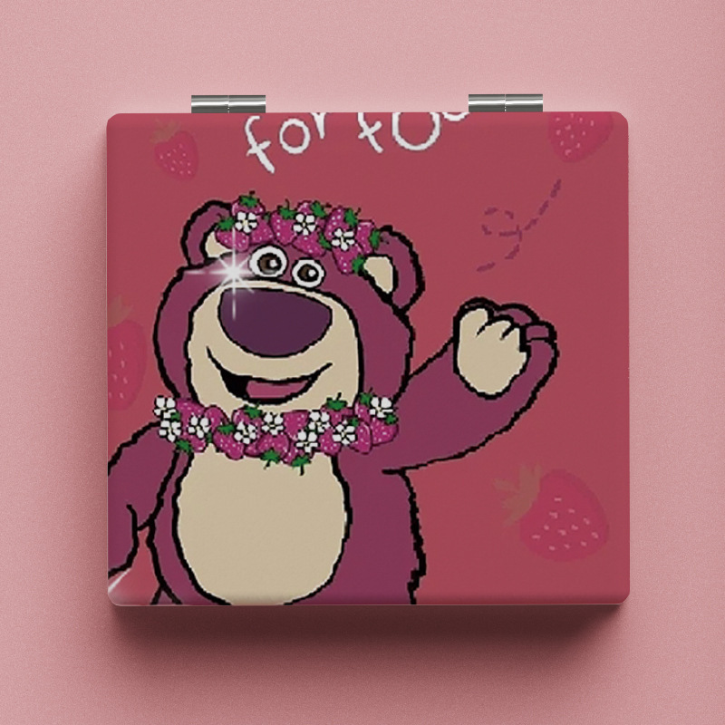Lindo espejo pequeño Sanrio Kulomi espejo de maquillaje portátil de alto valor espejo de maquillaje portátil dormitorio de estudiantes espejo de maquillaje plegable