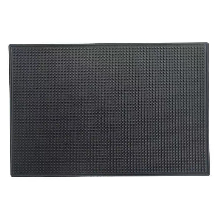 Alfombrilla de drenaje, almohadilla especial para barra, posavasos de goma para té, plataforma de barra, almohadilla antideslizante y antivibración, posavasos de vino rectangulares, agua